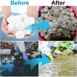 TANABATA Boule Pour Pompe Piscine,350g Balles Filtrantes Réutilisables, Filtre Pour Piscine Alternative Pour 12.5kg De Sable Filtrant,Verre Filtrant Piscine,Filtres à Sable Piscine 10 TANABATA Boule Pour Pompe Piscine,350g Balles Filtrantes Réutilisables, Filtre Pour Piscine Alternative Pour 12.5kg De Sable Filtrant,Verre Filtrant Piscine,Filtres à Sable Piscine -Pompe et filtre de piscine Soldes 57756000 4