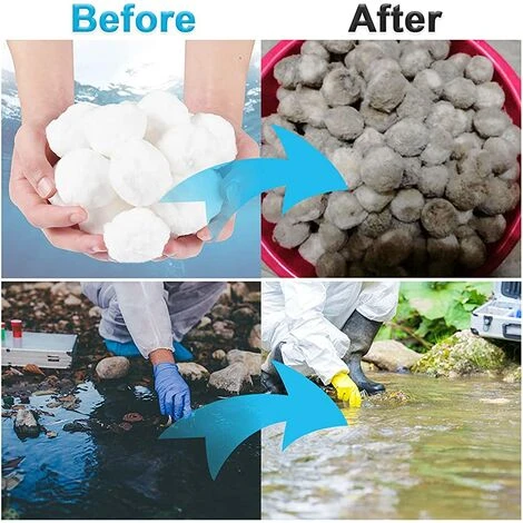 TANABATA Boule Pour Pompe Piscine,350g Balles Filtrantes Réutilisables, Filtre Pour Piscine Alternative Pour 12.5kg De Sable Filtrant,Verre Filtrant Piscine,Filtres à Sable Piscine 6 TANABATA Boule Pour Pompe Piscine,350g Balles Filtrantes Réutilisables, Filtre Pour Piscine Alternative Pour 12.5kg De Sable Filtrant,Verre Filtrant Piscine,Filtres à Sable Piscine – Image 4