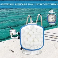 TANABATA Filtre Balls Balles De Filtration, Filtre Pour Piscine De 700g/1400g Peut Remplacer 25kg/50kg Sable Filtrant, Convient à Divers Systèmes De Filtration Boules De Filtre De Piscine -Pompe et filtre de piscine Soldes 57756479 3