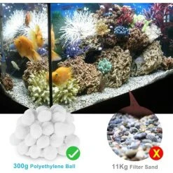 READCLY Boules De Filtre De Piscine 300g, Balles Filtrantes, Média Filtre à Fibres Pour Piscine Filtres à Sable Filtrage De L'eau, Alternative Pour 10.7 Kg De Sable Filtrant, Filtre Pour Piscine -Pompe et filtre de piscine Soldes 57815433 4