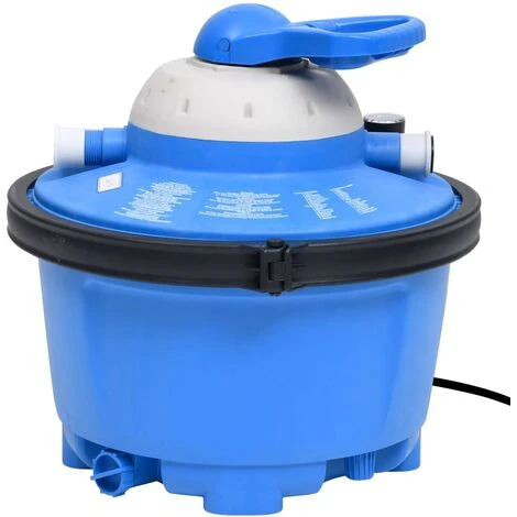 TRUE DEAL Pompe De Filtration à Sable Bleu Et Noir 385x620x432mm 200W 25L 5 TRUE DEAL Pompe De Filtration à Sable Bleu Et Noir 385x620x432mm 200W 25L – Image 3