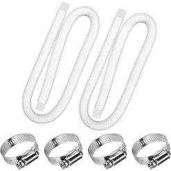 MACARON Tuyau De Rechange Pour Piscine De 1,25 Po De Diamètre Pour Piscines Hors Terre, Piscine Avec Pince Métallique Pour Pompe De Filtre Intex Ou Tuyaux De 3,2 Cm - 1,5 Mètre De Long (Paquet De 2)LO-Ron