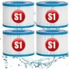 MACARON For Intex S1 Lot De 4 Cartouches De Rechange Pour Filtre à Pour Jardin Extérieur Type S1 PureSpa Easy Set Pool Filter Cartridges LO-Ron -Pompe et filtre de piscine Soldes 58064898 1