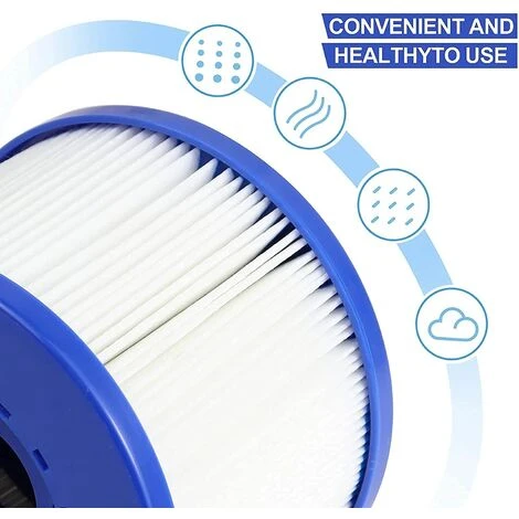 MACARON Filtres De Rechange Pour Spa, Cartouche Filtrante Pour Piscine à Remous Ou Spa (Lot De 2)LO-Ron 5 MACARON Filtres De Rechange Pour Spa, Cartouche Filtrante Pour Piscine à Remous Ou Spa (Lot De 2)LO-Ron – Image 3