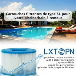 REGALI For Intex S1 Lot De 4 Cartouches De Rechange Pour Filtre à Pour Jardin Extérieur Type S1 PureSpa Easy Set Pool Filter Cartridges -Pompe et filtre de piscine Soldes 58282036 3