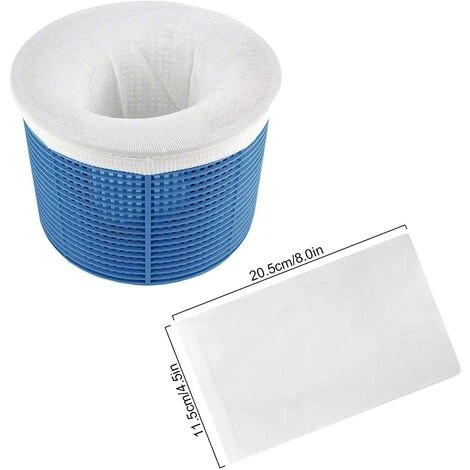 CADEAUX Chaussette Skimmer, Filtre Jetable Pour Skimmer Piscine & Spa Net Skim Nettoyage De Piscine Enlever Les Poils De Chien, Les Petites Particules (10pcs) 4 CADEAUX Chaussette Skimmer, Filtre Jetable Pour Skimmer Piscine & Spa Net Skim Nettoyage De Piscine Enlever Les Poils De Chien, Les Petites Particules (10pcs) – Image 2