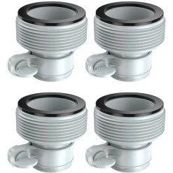 IRISFR Lilaris Adaptateurs De Tuyau Pour Pompes De Piscine, Adaptateur De Tuyau De Piscine Pour Pompes à Filtre Et Système D'eau Salée, Convertisseur De Tuyau Pour Kits De Piscine (lot De 4 )