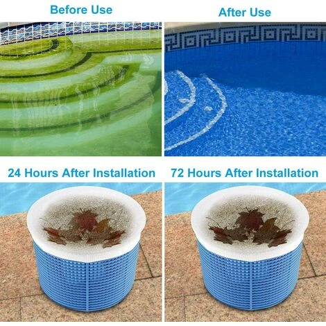 OUSUDELA 30pcs Chaussette Skimmer, Filtre Jetable Pour Skimmer Piscine & Spa Net Skim Nettoyage De Piscine Enlever Les Poils De Chien, Les Petites Particules 7 OUSUDELA 30pcs Chaussette Skimmer, Filtre Jetable Pour Skimmer Piscine & Spa Net Skim Nettoyage De Piscine Enlever Les Poils De Chien, Les Petites Particules – Image 5
