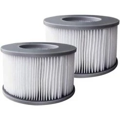 TINOR 2pcs Filtres De Bain à Remous Pour MSpa Piscines Gonflables, Pompe à Cartouche Filtrante Version Améliorée Pour MSPA Tous Les Spas Actuels