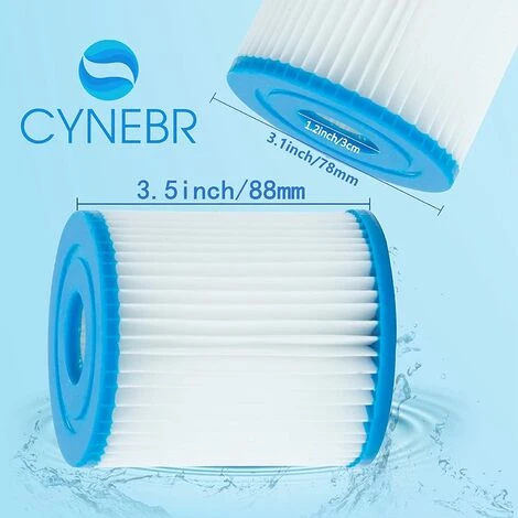 TANABATA Cartouche Filtre Piscine Type I Pour Bestway Pompe De Piscine, Filtre Cartouche Type I, 58093 Filtres Pour Filtre Gonflable De Piscine-Installation Facile-pour Le Nettoyage Des Tuyaux 7 TANABATA Cartouche Filtre Piscine Type I Pour Bestway Pompe De Piscine, Filtre Cartouche Type I, 58093 Filtres Pour Filtre Gonflable De Piscine-Installation Facile-pour Le Nettoyage Des Tuyaux – Image 5