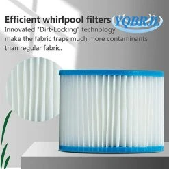 TANABATA Pour Le Filtre De Bestway Insert VI, Filtre De Remplacement Du Filtre Pour Lay-z-spa Miami, Pour Vegas, Pour MONACO.Filtre Pour La Bestway VI Pools Cartouche Filtrante, Taille 6-58323 (4pcs) -Pompe et filtre de piscine Soldes 58385760 4