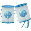 AOUGO Filtre De Piscine Pour Bestway Type II, Accessoires De Filtre De Piscine Gonflable De Rechange Pour Spa, Filtre De Piscine Pour Jardin Extérieur, Cartouche Lavable Et Réutilisable, 4,17 X 5,35 Pouces (2 PCS) -Pompe et filtre de piscine Soldes 58573980 1