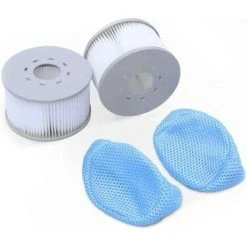 AOUGO Lot De 6 Sacs En Maille Pour Filtre De Piscine MSpa, Filtre De Piscine Gonflable, Cartouches De Spa, Filet De Protection 10,5 X 6,8 Cm -Pompe et filtre de piscine Soldes 58573983 2