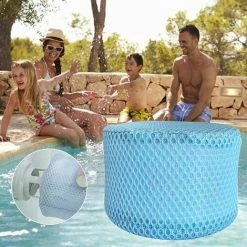 AOUGO Lot De 6 Sacs En Maille Pour Filtre De Piscine MSpa, Filtre De Piscine Gonflable, Cartouches De Spa, Filet De Protection 10,5 X 6,8 Cm -Pompe et filtre de piscine Soldes 58573983 5