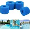 HIASDFLS Éponge Filtrante Type S, Mousse Pour Filtre Piscine(4 Pièces), Filtre Piscine Lavable Reutilisable, Filtre Éponge Cartouche, Filtre Spa Reutilisable -Pompe et filtre de piscine Soldes 58677937 1