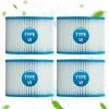 HIASDFLS Filtre Spa Pour Bestway 58323 - Lot De 4, Cartouche Filtrante Taille 6 Pour Lay-Z-Spa, Pour Monaco, Pour Miami, Pour Vegas -Pompe et filtre de piscine Soldes 58678368 1