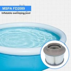 HIASDFLS Cartouches De Filtres De Piscine Pour Filtre Spa, Pompe À Cartouche Filtrante Pour Mspa Fd2089 Remplacement Des Filtres Pour Piscine, Traitement Hot Sub Et Spas-2 Pièces -Pompe et filtre de piscine Soldes 58678402 2