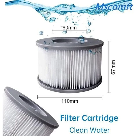 GDRHVFD 4Pcs Filtres De Rechange Pour Mspa Whirlpool Filter - Cartouches Filtrantes Pour Sous-Bateaux Et Spa Chauds - Pour Piscines Gonflables - Modèle À Partir De 2020 4 GDRHVFD 4Pcs Filtres De Rechange Pour Mspa Whirlpool Filter - Cartouches Filtrantes Pour Sous-Bateaux Et Spa Chauds - Pour Piscines Gonflables - Modèle À Partir De 2020 – Image 2
