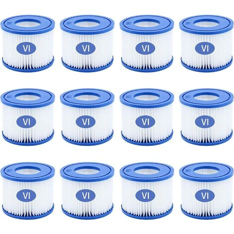 GDRHVFD 12Pcs Cartouches Filtrantes Pour Piscine De Type Vi Pour Bestway Taille 6-58323 3 GDRHVFD 12Pcs Cartouches Filtrantes Pour Piscine De Type Vi Pour Bestway Taille 6-58323
