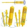 REGALI Filtre Spa Dure 4 Mois Cartouches De Filtres De Piscine à Cartouche Pièces Minérales Pour Spa Et Jacuzzi Cartouche Filtrante Pour Piscine Et Spa Cartouche Spa Bâton Filtre De Piscine, 2 Pièces（Jaune）
