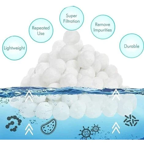 FVBJD Balles Filtrantes 1400g,Boules De Filtre Réutilisables De Piscine,Alternative Pour 50 Kg De Sable,Boules De Filtre De Piscine Pour Piscines Intérieure Et Extérieure,Média Filtre à Fibres Pour Piscine 5 FVBJD Balles Filtrantes 1400g,Boules De Filtre Réutilisables De Piscine,Alternative Pour 50 Kg De Sable,Boules De Filtre De Piscine Pour Piscines Intérieure Et Extérieure,Média Filtre à Fibres Pour Piscine – Image 3