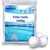 FVBJD 1400g Boules De Filtre De Piscine Équivalent à 50 Kg De Filtre à Sable, Balle Filtrante Piscine Convient à Divers Systèmes De Filtration De Piscine -Pompe et filtre de piscine Soldes 58754776 1