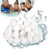 FVBJD Balles Filtrantes,Filtres De Piscine,Balles Filtrantes Piscine,Filtre Balls Balles De Filtration,Balles Filtrantes Réutilisables,Boule Filtrante,Outils De Nettoyage De Piscine Réutilisables（700g） -Pompe et filtre de piscine Soldes 58754784 1