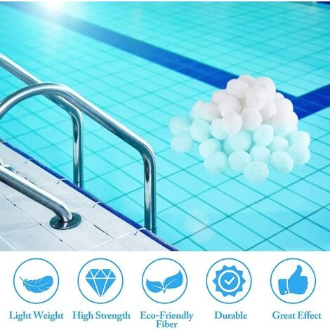 FVBJD Boules De Filtre De Piscine,Balles Filtrantes Piscine,Balle Filtrante Piscine,Piscine Filtres à Sable Filtrage,Balles Filtrantes Réutilisables,Filtre Pour Piscine. 7 FVBJD Boules De Filtre De Piscine,Balles Filtrantes Piscine,Balle Filtrante Piscine,Piscine Filtres à Sable Filtrage,Balles Filtrantes Réutilisables,Filtre Pour Piscine. – Image 5
