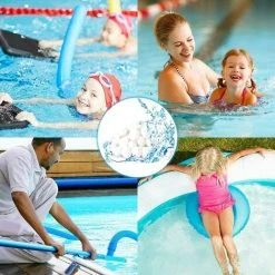 FVBJD Balles Filtrantes 700g,Boules De Filtre Réutilisables De Piscine,Alternative Pour 25 Kg De Sable,Boules De Filtre De Piscine Pour Piscines Intérieure Et Extérieure,Média Filtre à Fibres Pour Piscine -Pompe et filtre de piscine Soldes 58754789 2