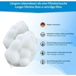 FVBJD Boule Filtrante Piscine - Le Matériau Le Plus Léger Pour La Meilleure Performance - Remplace 25 Kg De Sable Filtrant Sable De Quartz - Accessoires De Piscine - Balle Filtrante Piscine -Pompe et filtre de piscine Soldes 58754805 4