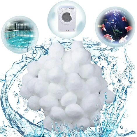FVBJD Filtre Balls, Boules De Filtre, Balles Filtrantes Réutilisables, Convient à Divers Systèmes De Filtration Boules De Filtre De Piscine(300g) 3 FVBJD Filtre Balls, Boules De Filtre, Balles Filtrantes Réutilisables, Convient à Divers Systèmes De Filtration Boules De Filtre De Piscine(300g)