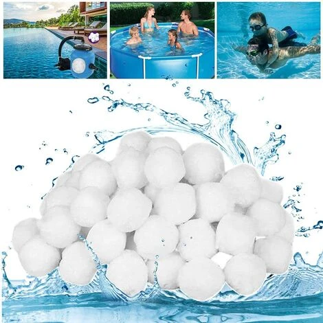FVBJD 500g / 5.5L Boules De Filtre De Piscine, Balles Filtrantes,Média Filtre à Fibres Pour Piscine Filtres à Sable Filtrage De L'eau,Écologique, Léger Et Durable 3 FVBJD 500g / 5.5L Boules De Filtre De Piscine, Balles Filtrantes,Média Filtre à Fibres Pour Piscine Filtres à Sable Filtrage De L'eau,Écologique, Léger Et Durable