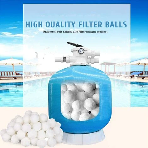 FVBJD 500g / 5.5L Boules De Filtre De Piscine, Balles Filtrantes,Média Filtre à Fibres Pour Piscine Filtres à Sable Filtrage De L'eau,Écologique, Léger Et Durable 5 FVBJD 500g / 5.5L Boules De Filtre De Piscine, Balles Filtrantes,Média Filtre à Fibres Pour Piscine Filtres à Sable Filtrage De L'eau,Écologique, Léger Et Durable – Image 3