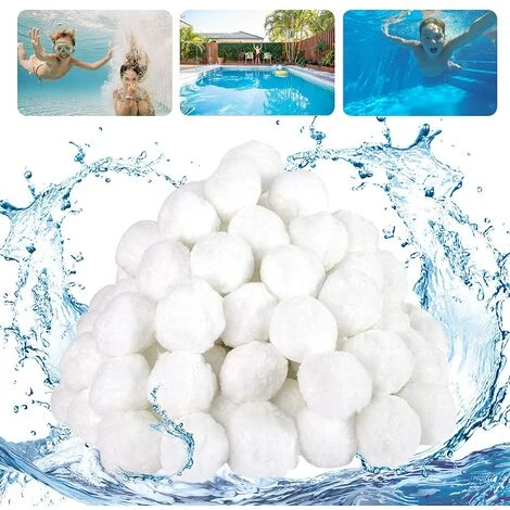 FVBJD Boules De Filtre De Piscine 700g Balles Filtrantes Alternative Pour 25 Kg De Sable, Filtrant Balles Média Filtre à Fibres Pour Piscine Filtres à Sable Filtrage De L'eau. 3 FVBJD Boules De Filtre De Piscine 700g Balles Filtrantes Alternative Pour 25 Kg De Sable, Filtrant Balles Média Filtre à Fibres Pour Piscine Filtres à Sable Filtrage De L'eau.