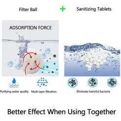 FVBJD Balles Filtrantes, Balle Filtrante Piscine, Boules De Filtre De Piscine (700) -Pompe et filtre de piscine Soldes 58754846 2