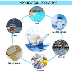 FVBJD Balles Filtrantes, Balle Filtrante Piscine, Boules De Filtre De Piscine (1300) -Pompe et filtre de piscine Soldes 58754849 3