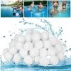 FVBJD 700g Filtre Balls Balles De Filtration,Filtre Pour Piscine De Peut Remplacer 25 Kg Sable Filtrant Sable De Quartz,Convient à Divers Systèmes De Filtration Boules De Filtre De Piscine