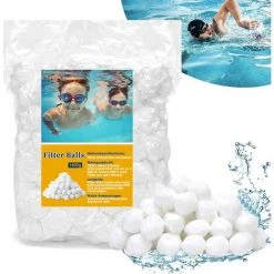 FVBJD 700g Filtre Balls Balles De Filtration,Filtre Pour Piscine De Peut Remplacer 25 Kg Sable Filtrant Sable De Quartz,Convient à Divers Systèmes De Filtration Boules De Filtre De Piscine 8 FVBJD 700g Filtre Balls Balles De Filtration,Filtre Pour Piscine De Peut Remplacer 25 Kg Sable Filtrant Sable De Quartz,Convient à Divers Systèmes De Filtration Boules De Filtre De Piscine -Pompe et filtre de piscine Soldes 58754862 2