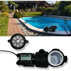VICCO Pompe De Piscine Noir Avec Préfiltre 16 M³ VitaliSpa -Pompe et filtre de piscine Soldes 59119749 2