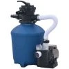 GROSMONDE Pompe Filtrante à Sable 530 W 10980 L/h Avec Minuterie -Pompe et filtre de piscine Soldes 59229918 1