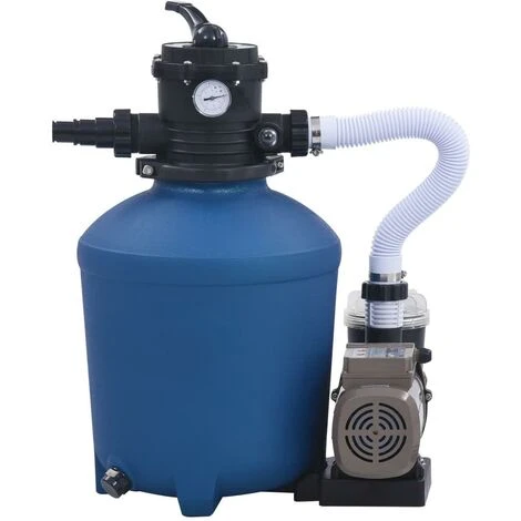 GROSMONDE Pompe Filtrante à Sable 530 W 10980 L/h Avec Minuterie 4 GROSMONDE Pompe Filtrante à Sable 530 W 10980 L/h Avec Minuterie – Image 2