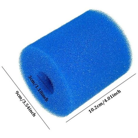 CATHERINE Éponge De Filtre De Piscine Lavable Réutilisable Poteau D'éponge De Nettoyage Bleu 3 CATHERINE Éponge De Filtre De Piscine Lavable Réutilisable Poteau D'éponge De Nettoyage Bleu