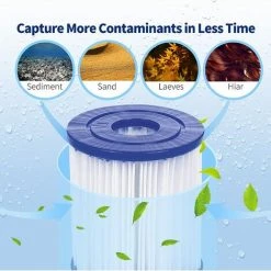 BENOBBY KIDS Lot De 4 Filtres Pour Type I Remplace Les Cartouches Filtrantes, Filtre Pompe Piscine , Accessoire Pour Le Nettoyage De La Piscine Pour -Pompe et filtre de piscine Soldes 59761951 5