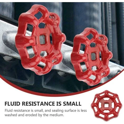 GALOZZOIT Volant De Vanne En Fer 2 Pièces Rouge 7x7mm Poignées De Partie Supérieure Pour Vanne D'arrêt Vanne à Siège D'angle Vanne à Siège Droit Vanne à Siège Tuyau D'eau 7 GALOZZOIT Volant De Vanne En Fer 2 Pièces Rouge 7x7mm Poignées De Partie Supérieure Pour Vanne D'arrêt Vanne à Siège D'angle Vanne à Siège Droit Vanne à Siège Tuyau D'eau – Image 5