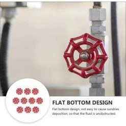 GALOZZOIT 10pcs Remplacement Porte Boule Volant Tuyau D'eau Robinet Fonte Arrêt Poignée Remplacement Extérieur Robinet Tuyau Métal Poignée 6 * 6 Mm Rouge -Pompe et filtre de piscine Soldes 59853235 3