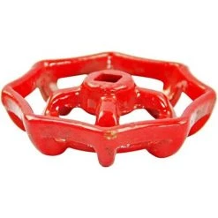 GALOZZOIT Vanne Volant En Fer Vanne à Boisseau Sphérique Vanne D'arrêt Robinet Tuyau D'eau Partie Supérieure Poignée 6x6mm 50g (rouge) -Pompe et filtre de piscine Soldes 59853361 3