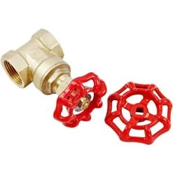 GALOZZOIT Vanne Volant En Fer Vanne à Boisseau Sphérique Vanne D'arrêt Robinet Tuyau D'eau Partie Supérieure Poignée 6x6mm 50g (rouge) -Pompe et filtre de piscine Soldes 59853361 4