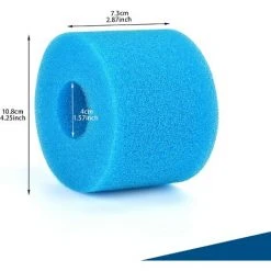PERLE RARE 4 éponges Filtrantes Type S1, Cartouche Filtrante En Mousse, Mousse Filtrante Pour Piscine, Réutilisable Et Lavable, Filtre En Mousse Pour Spa, Piscine, Jacuzzi -Pompe et filtre de piscine Soldes 59967109 3