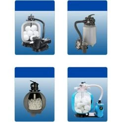 PERLE RARE Filtre Balle 200g Piscine Filtre Balle Piscine Filtre Balle Remplacement Piscine Filtre à Sable Pour Piscine Filtre Pompe Aquarium Filtre à Sable De Nettoyage -Pompe et filtre de piscine Soldes 59967514 5