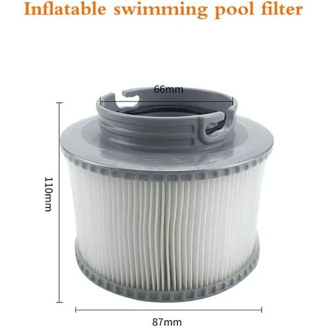 DENUOTOP Cartouches De Filtres Lot De 2 Cartouches Filtrantes Pour Piscine, Accessoires De Filtre De Nettoyage De Piscine Gonflable De Rechange Pour Spa, Cartouche De Filtre Antimicrobienne Pour Spa Facile à Installer 4 DENUOTOP Cartouches De Filtres Lot De 2 Cartouches Filtrantes Pour Piscine, Accessoires De Filtre De Nettoyage De Piscine Gonflable De Rechange Pour Spa, Cartouche De Filtre Antimicrobienne Pour Spa Facile à Installer – Image 2